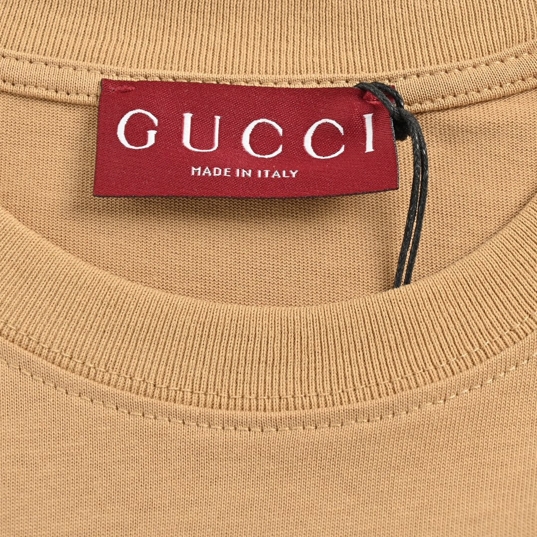 Gucci Tan T-Shirt with Firenze 1921 Logo - Phantom Kicks