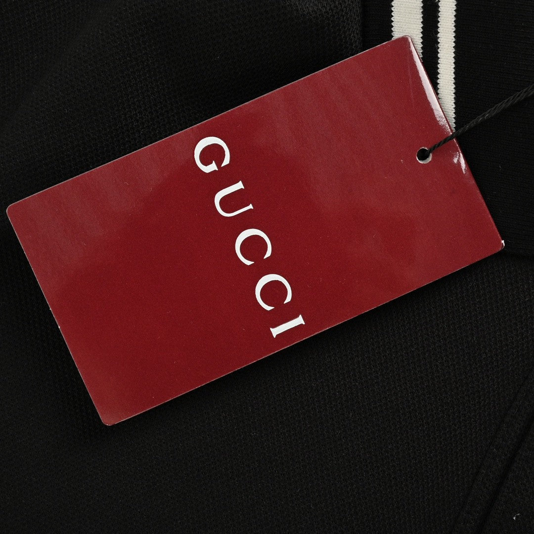 Gucci Striped Logo Polo Shirt (Black) - Phantom Kicks