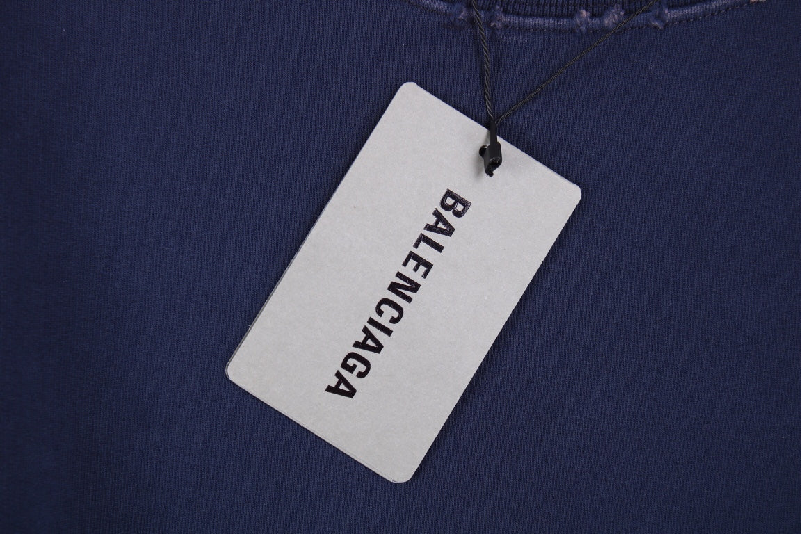 Balenciaga Navy Blue Crewneck - Phantom Kicks