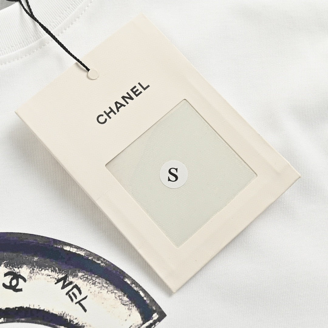 Chanel Logo T-Shirt (White) - Phantom Kicks
