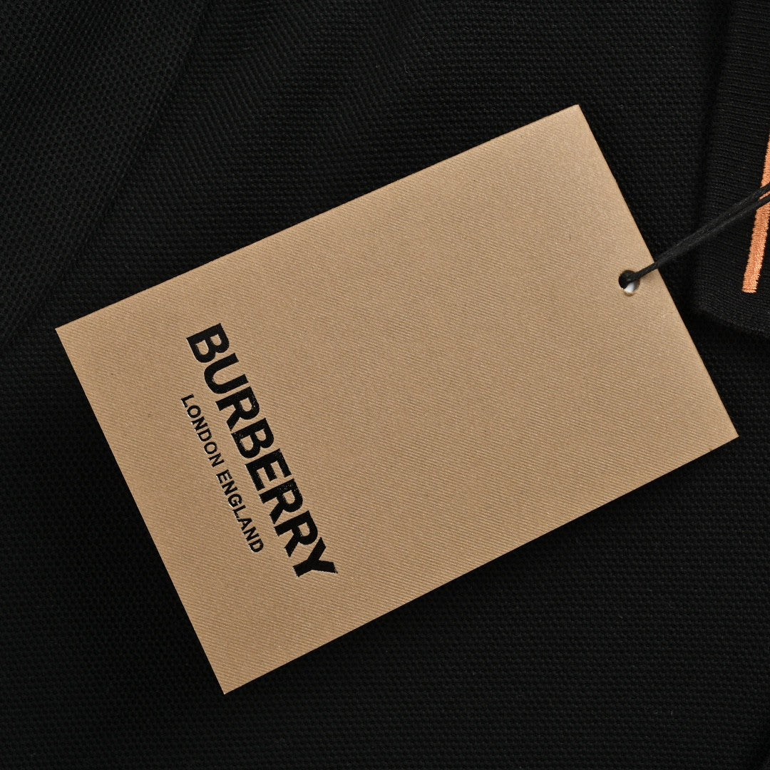 Burberry Striped Collar Polo Shirt in Black - Phantom Kicks