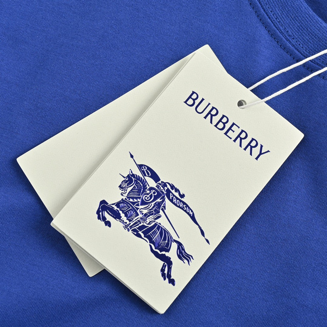 Burberry Embroidered Patch T-Shirt (Blue) - Phantom Kicks