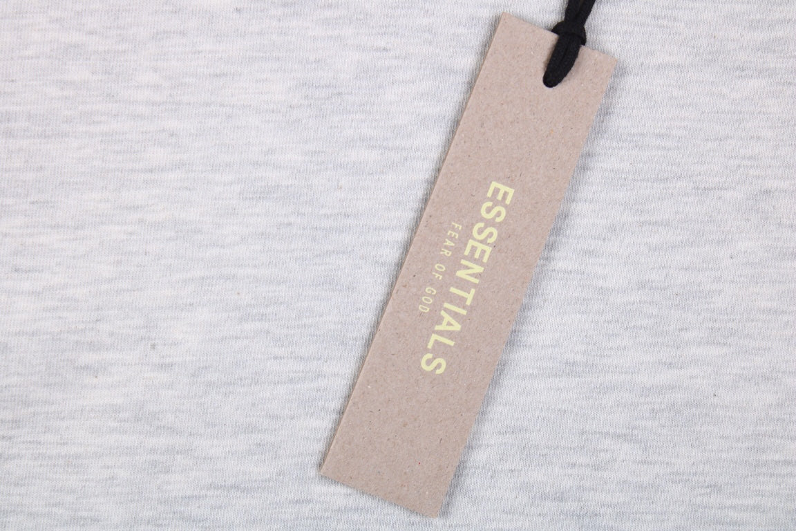 Fear of God Essentials Logo T-Shirt - Heather Grey - Phantom Kicks