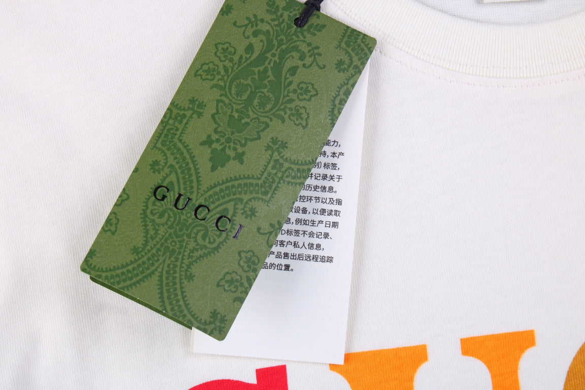 Gucci Cities Block Letter T-Shirt - White - Phantom Kicks