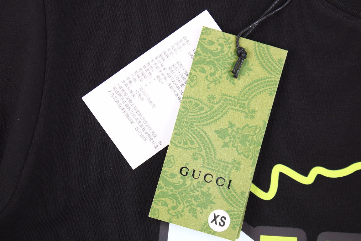 Gucci Lightning Bolt Logo T-Shirt in Black - Phantom Kicks