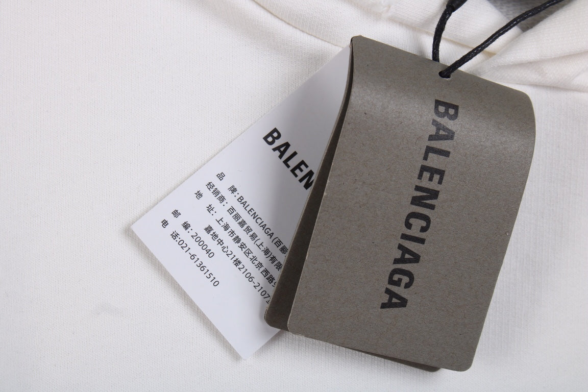 Balenciaga White Be Yourself Hoodie - Phantom Kicks