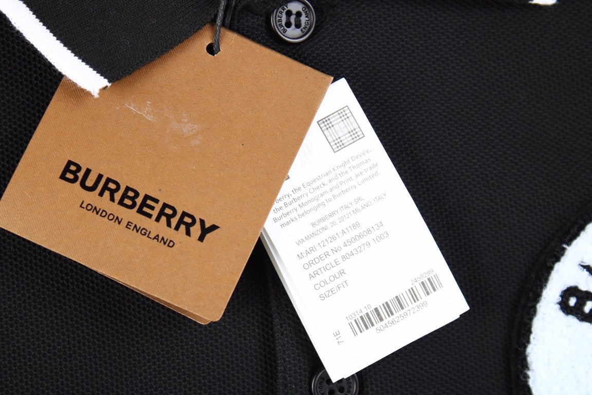 Burberry England Logo Polo Shirt - Black - Phantom Kicks