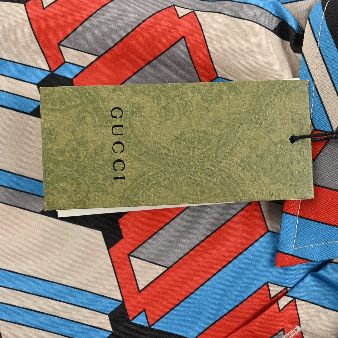 Gucci Geometric Logo Print Shirt - Phantom Kicks