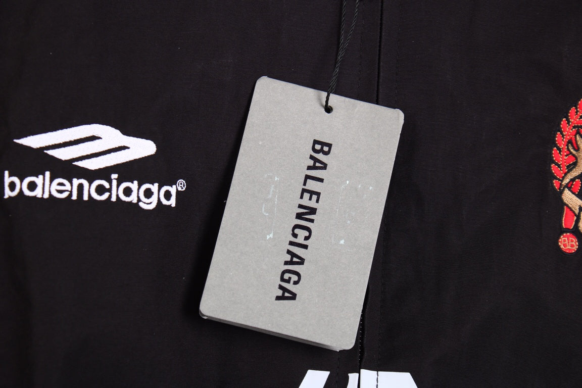 Balenciaga Black Zip-Up Track Jacket - Phantom Kicks