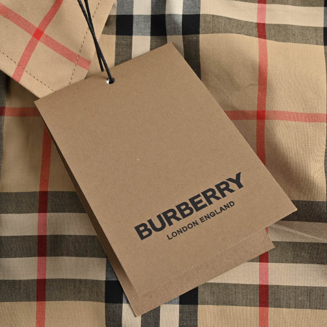 Burberry Check Short-Sleeve Shirt - Phantom Kicks