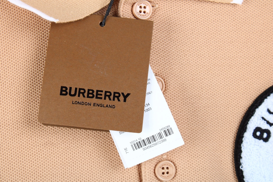 Burberry Textured Polo Shirt in Beige - Phantom Kicks