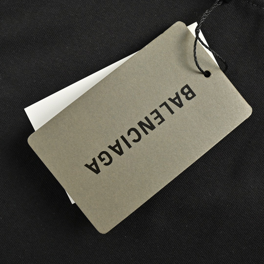 Balenciaga Plain Black T-Shirt - Phantom Kicks