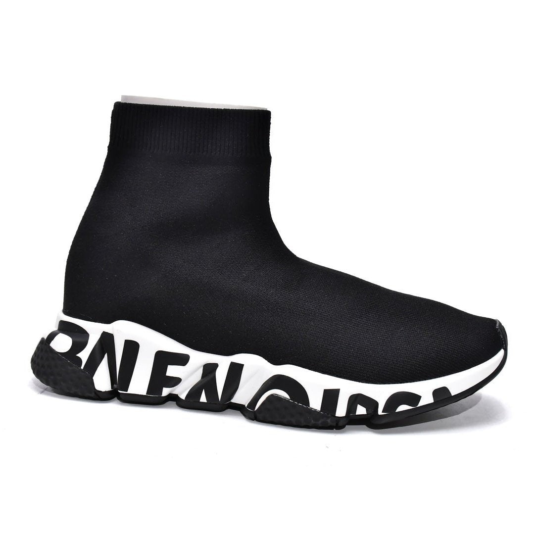 BALENCIAGA SPEED GRAFFITI TRAINER x BLACK WHITE - Phantom Kicks