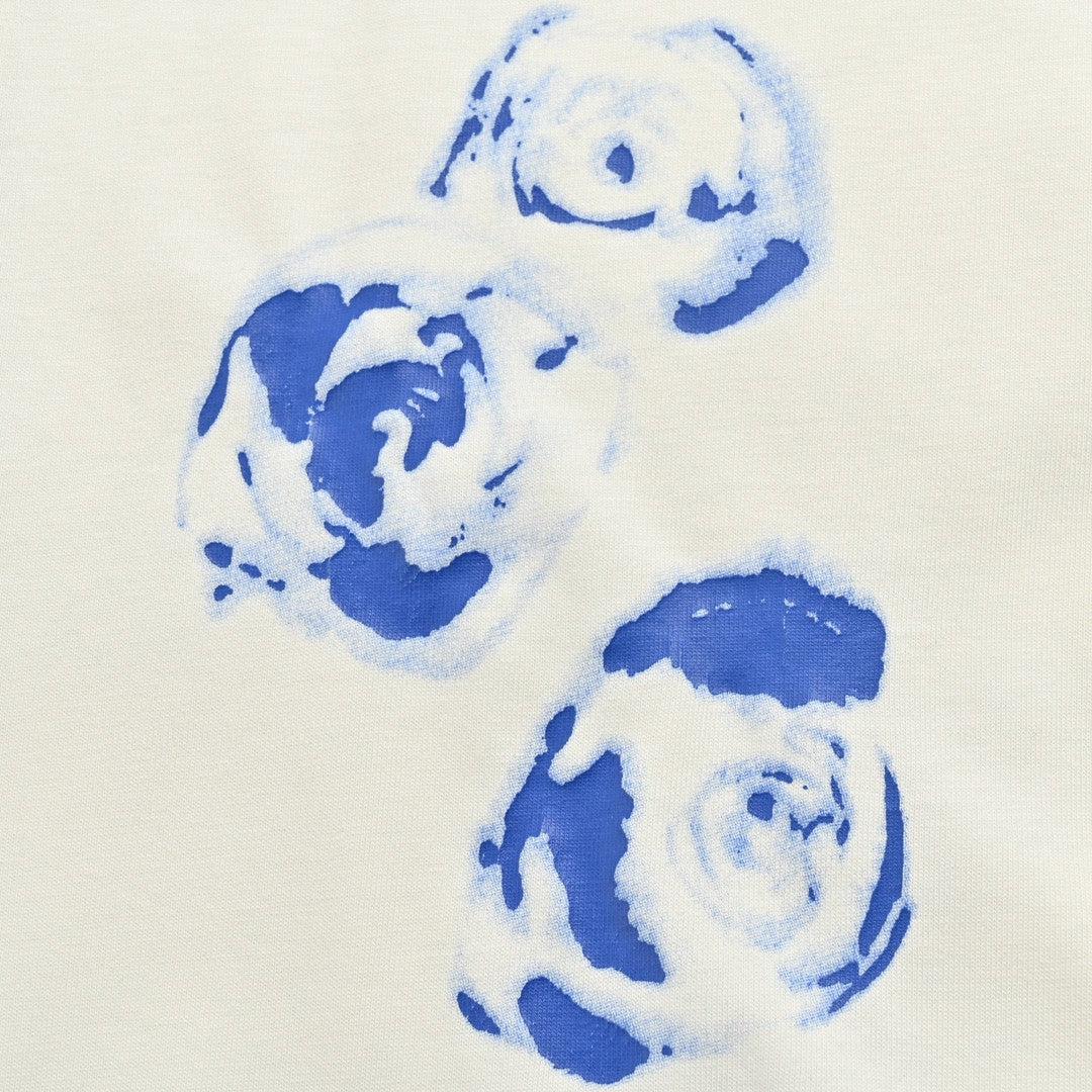 Burberry White T-Shirt with Blue Design - Phantom Kicks