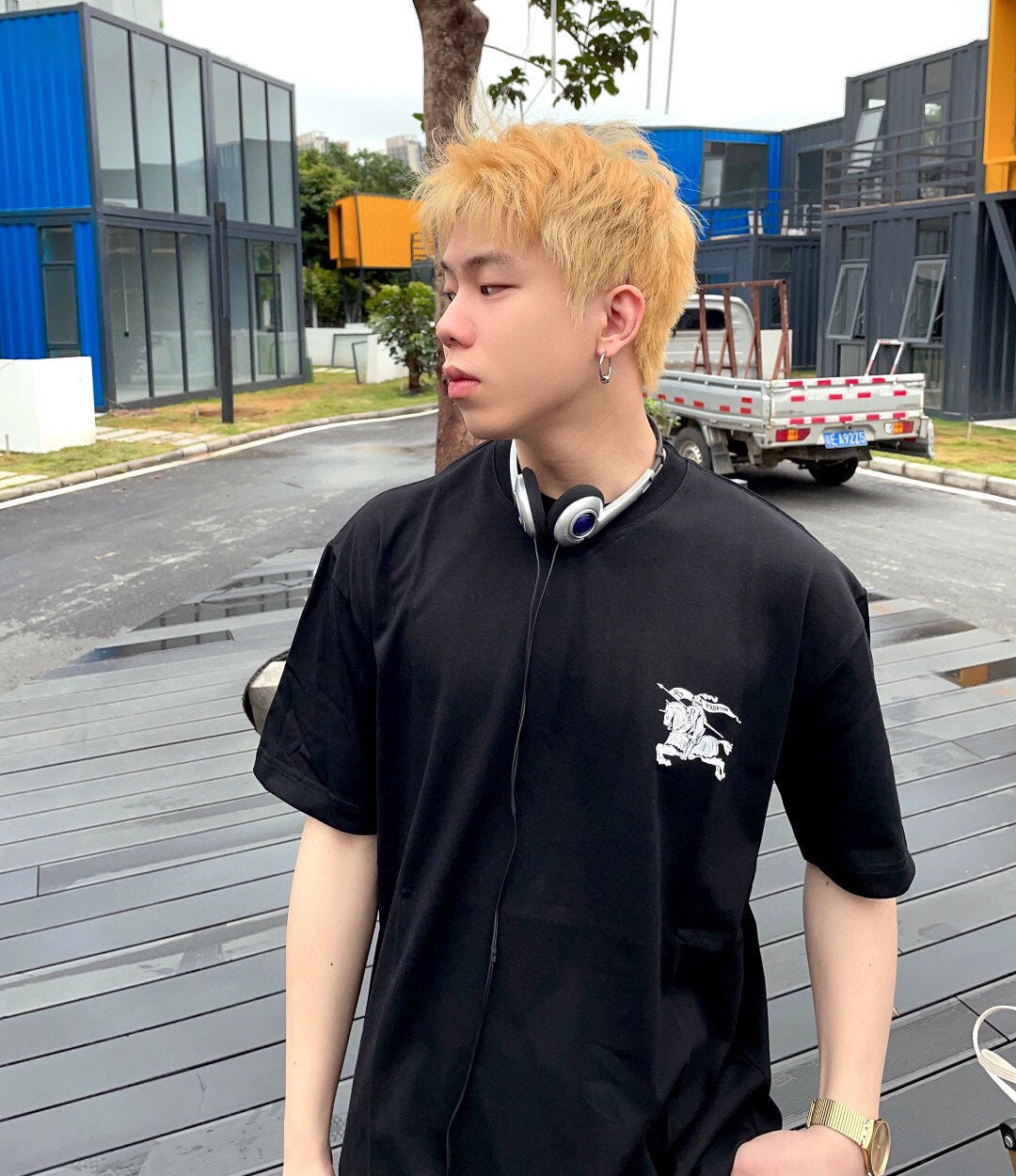 Burberry T-shirt with Knight Logo - Phantom Kicks