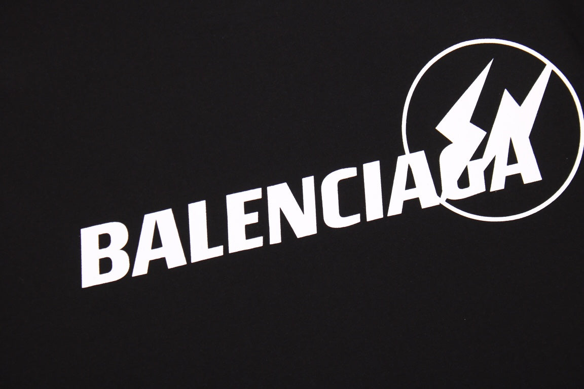 BALENCIAGA LOGO T-SHIRT BLACK - Phantom Kicks