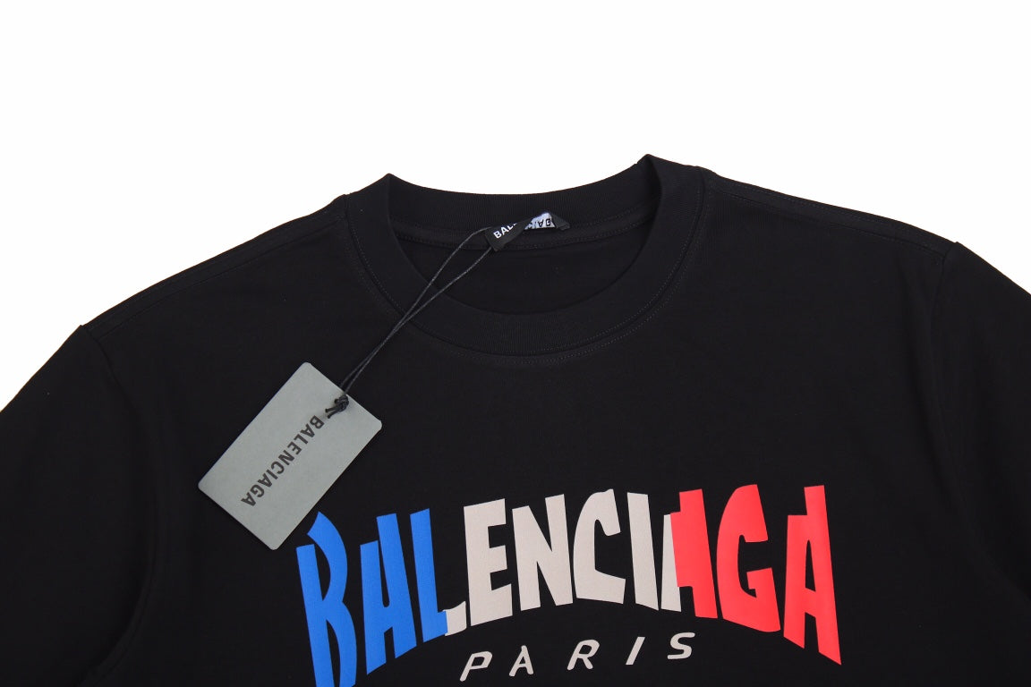 BALENCIAGA FRANCE GRADIENT LOGO T-SHIRT - Phantom Kicks