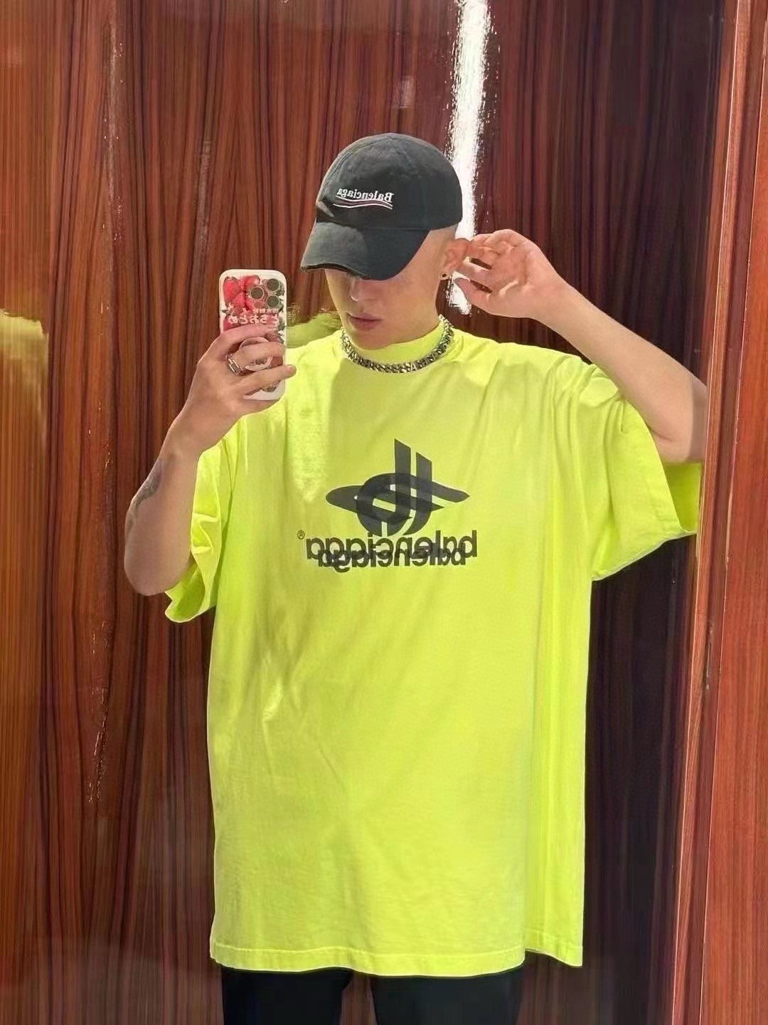 Balenciaga T-Shirt - Overlapping Logo - Phantom Kicks