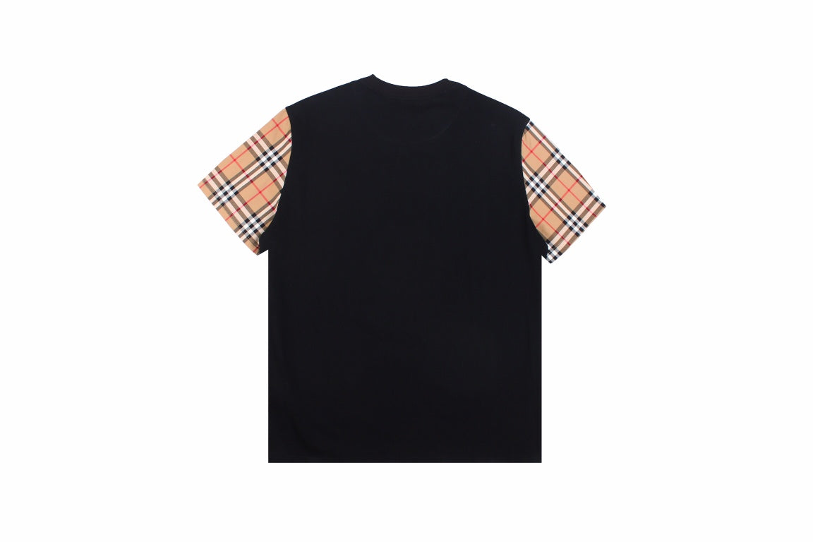 Burberry Check Sleeve T-Shirt (Black) - Phantom Kicks