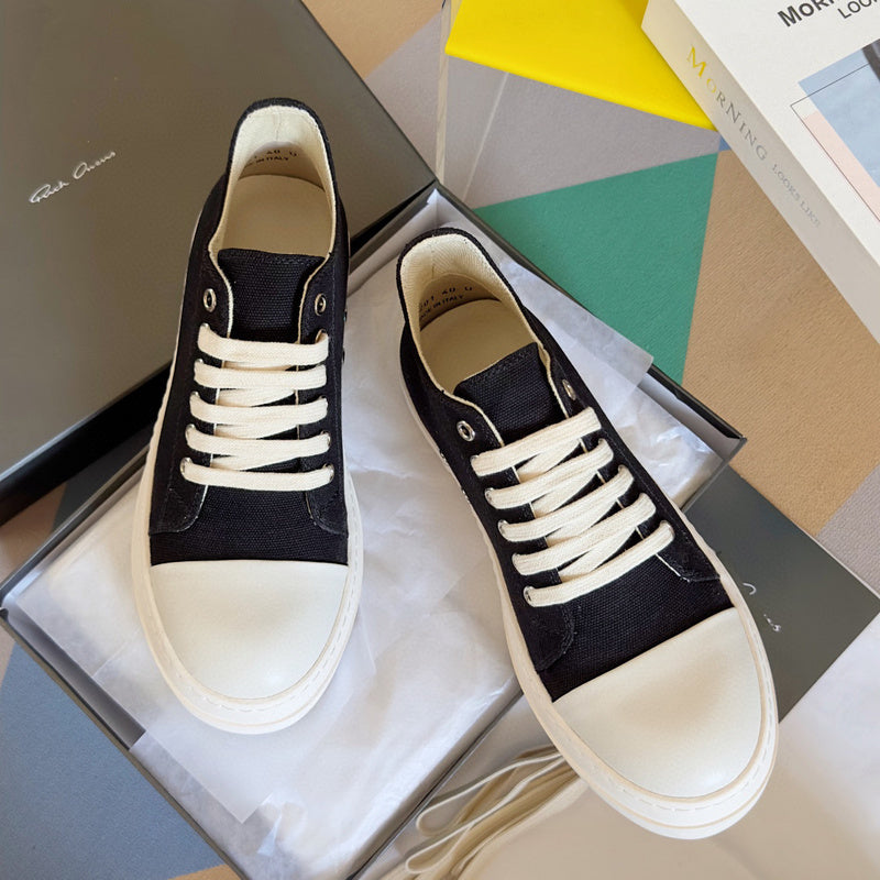 Rick Owens Black Low-Top Sneakers - Phantom Kicks
