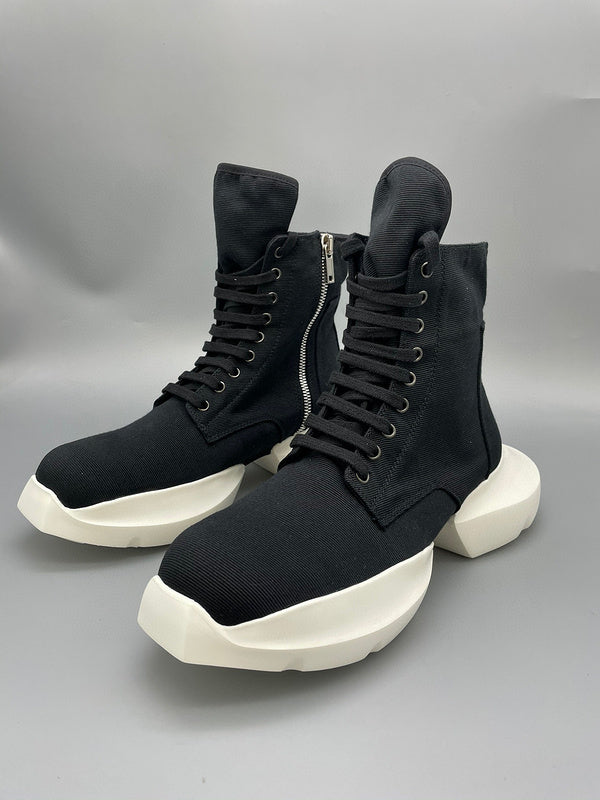 Rick Owens Black High-Top Platform Sneakers - Phantom Kicks