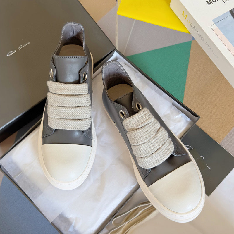 Rick Owens Gray Low-Top Sneakers - Phantom Kicks