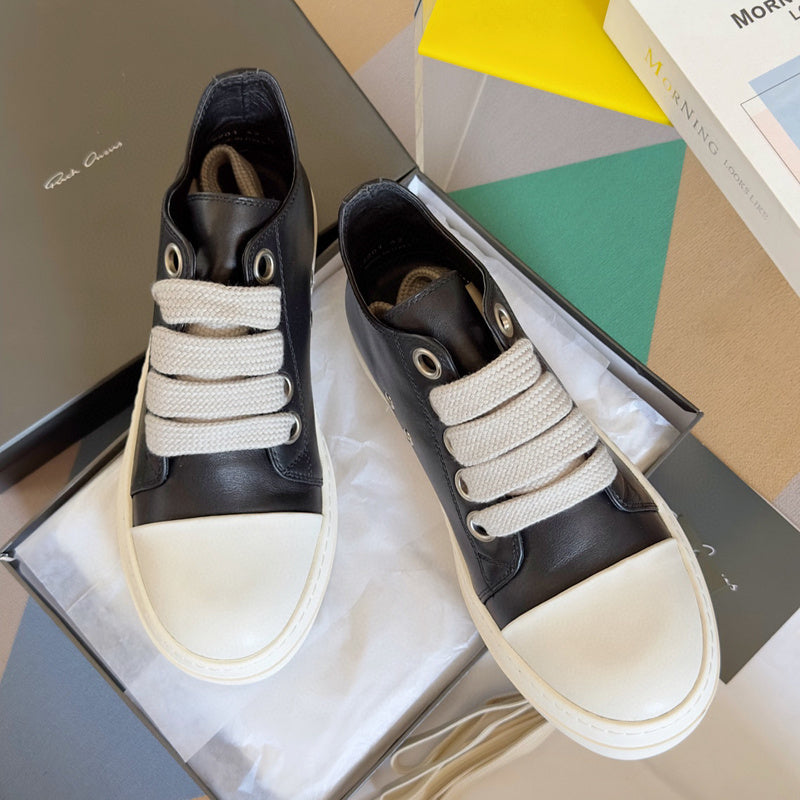 Rick Owens Black Low-Top Sneakers - Phantom Kicks