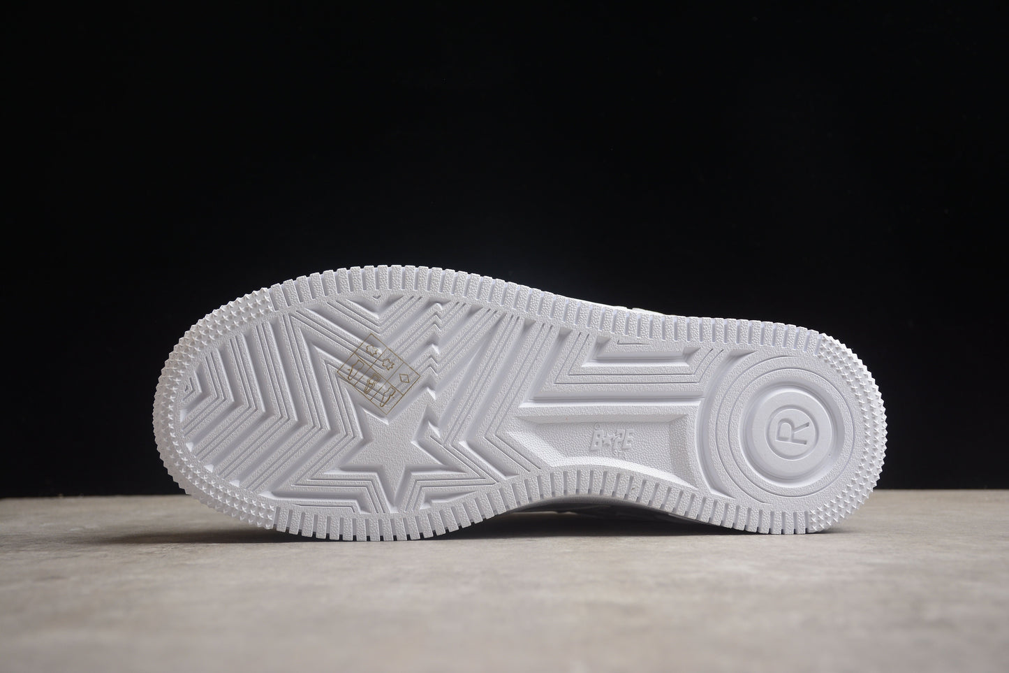 BAPE STA Low-Top Sneakers in All-White - Phantom Kicks