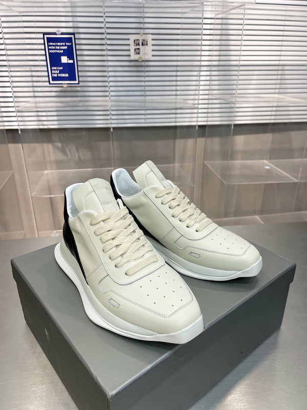 Two-Tone Black Accent Sneakers - Phantom Kicks