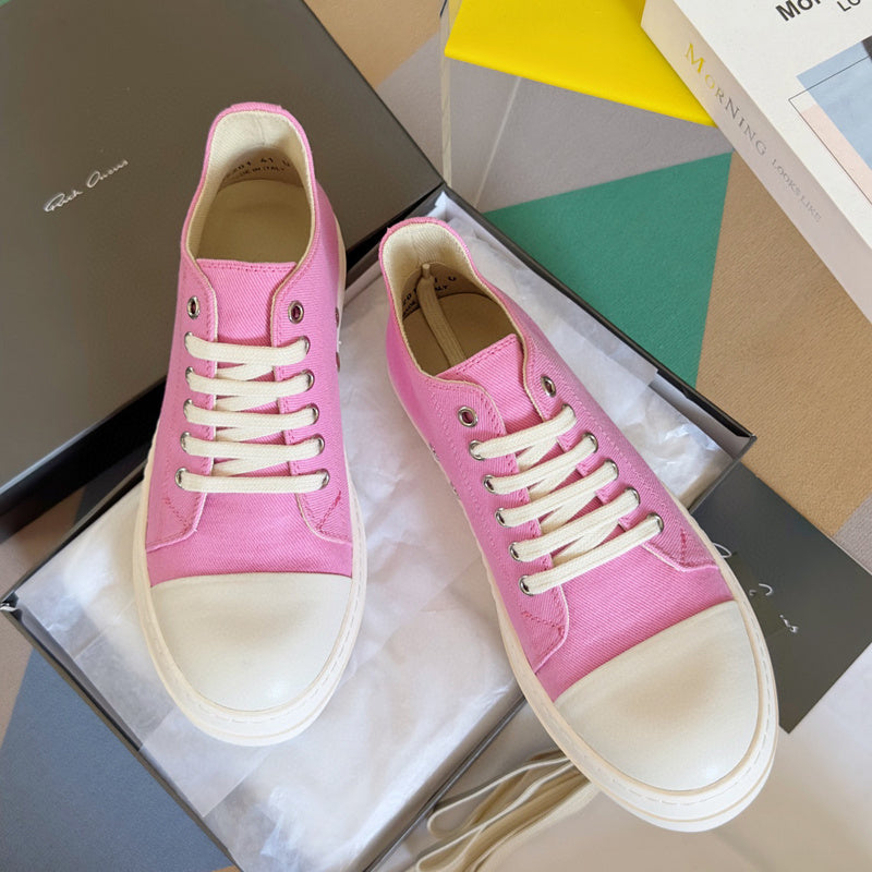 Rick Owens Pink Low-Top Sneakers - Phantom Kicks