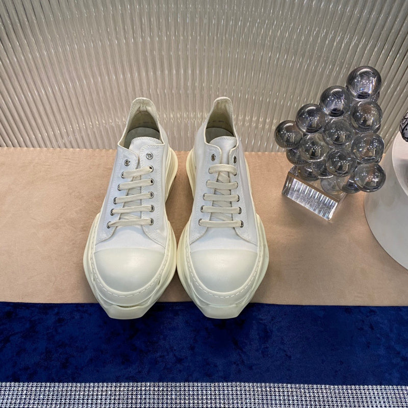 Rick Owens Low-Top Sneakers - All White - Phantom Kicks
