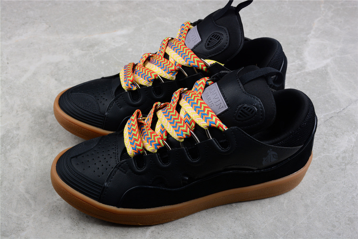 Lanvin Black and Gum Sole Sneaker - Phantom Kicks