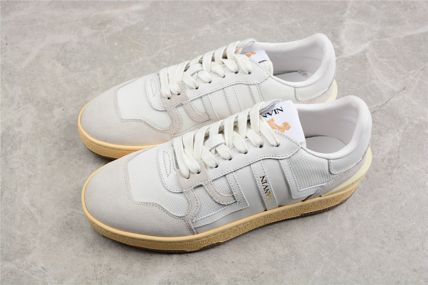 Lanvin Mesh and Suede Sneakers - Phantom Kicks