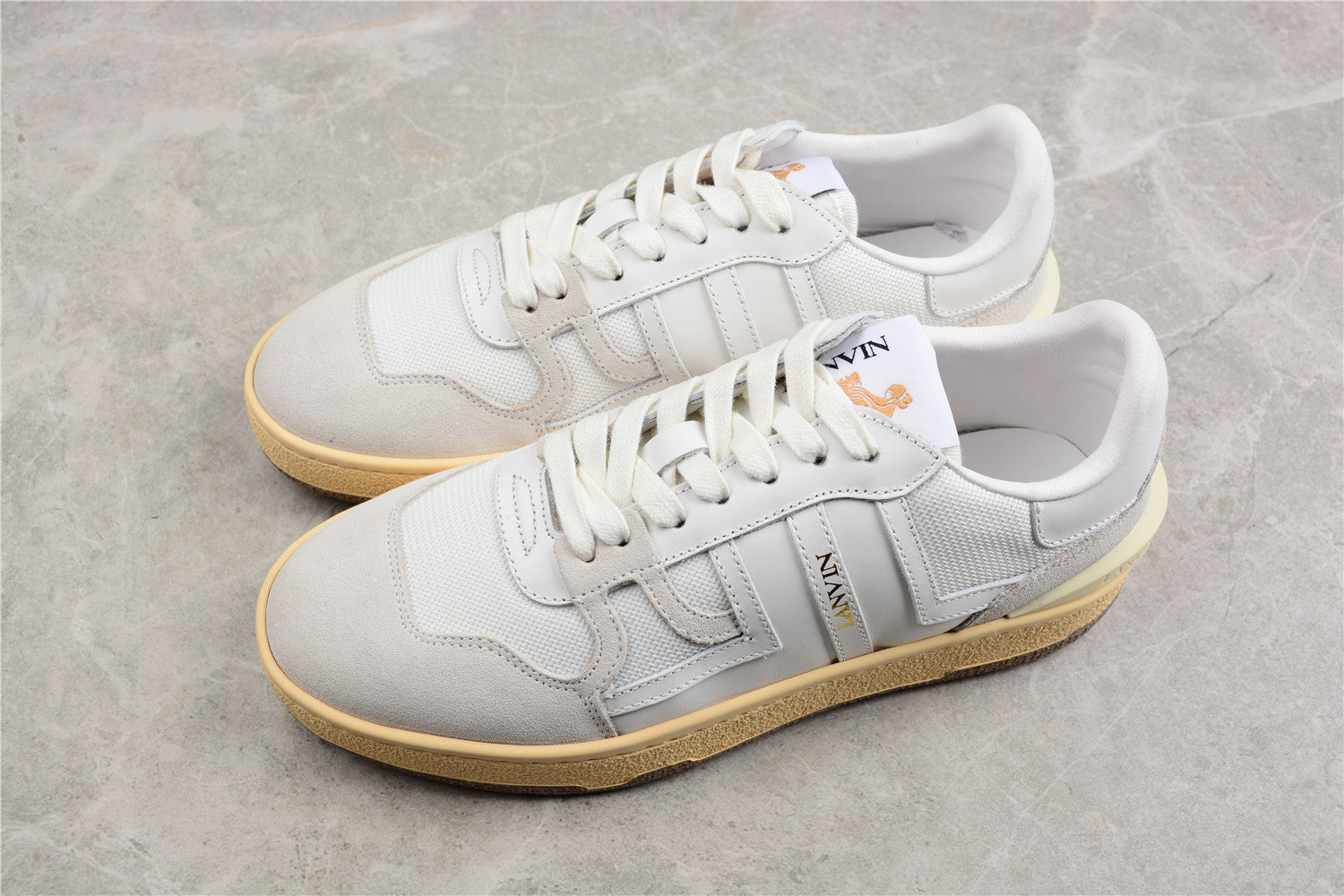 Lanvin Mesh and Suede Sneakers - Phantom Kicks