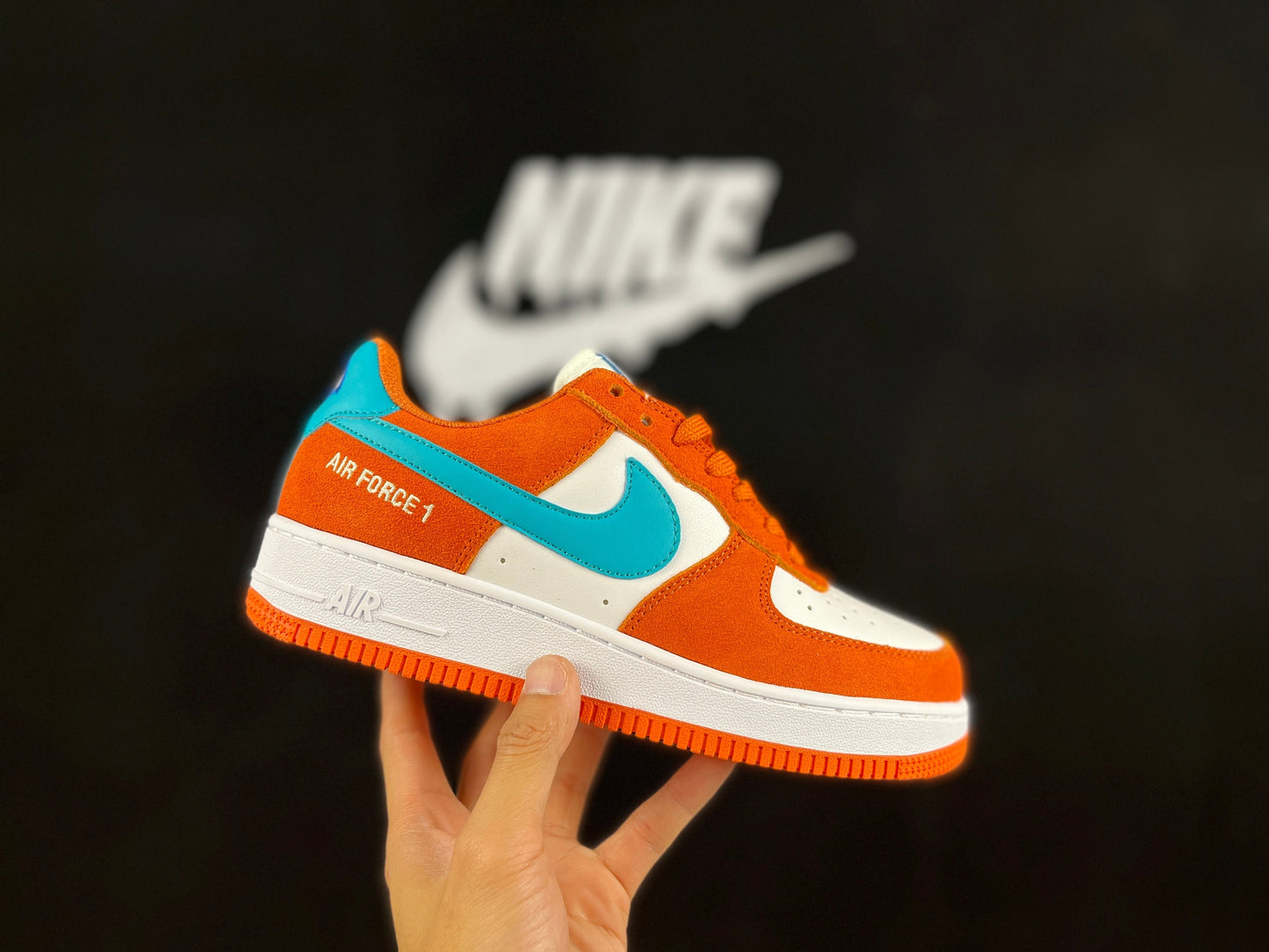 NIKE AIR FORCE 1 Low "Orange/Blue" - Phantom Kicks
