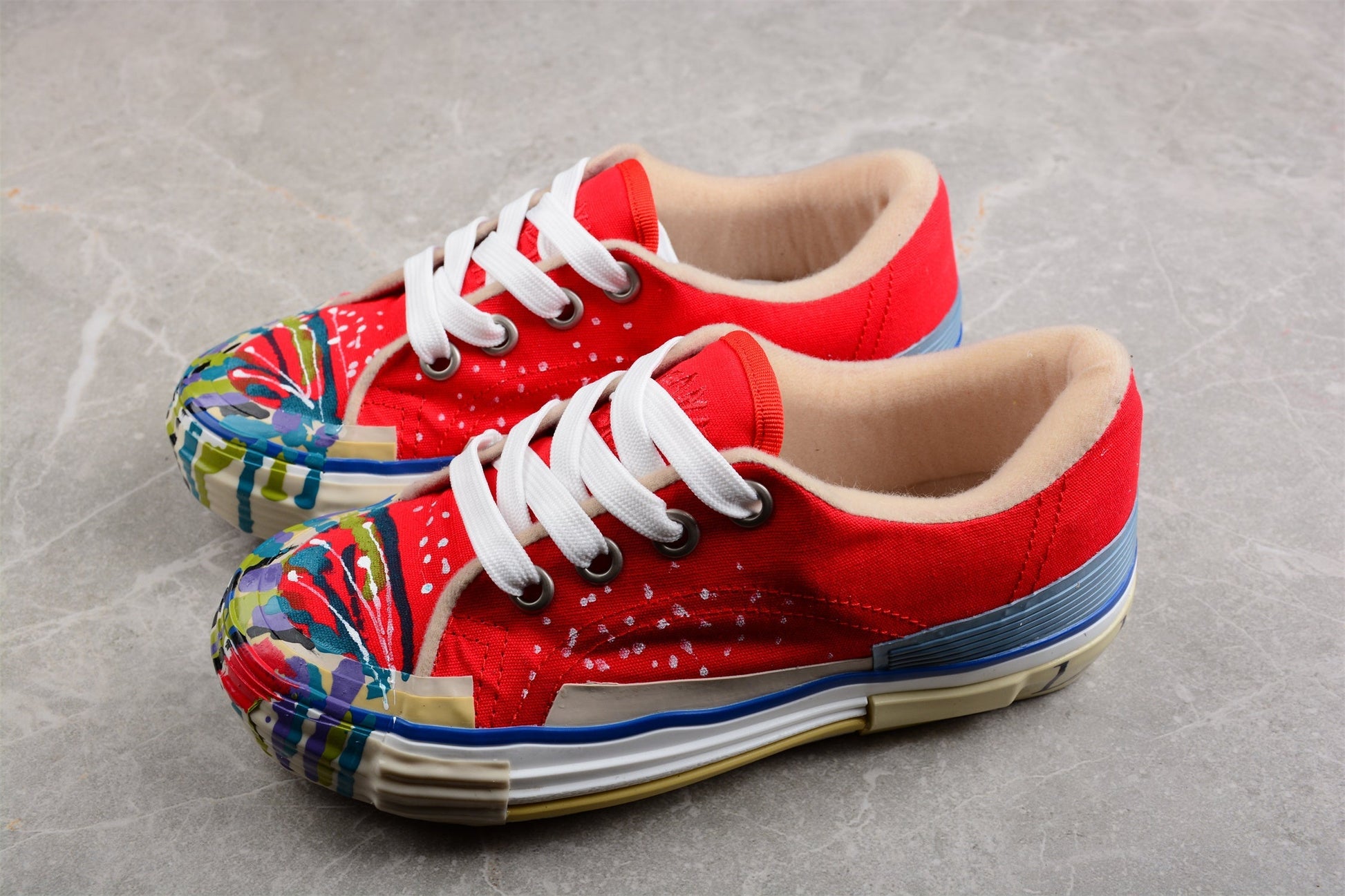 Vibrant Canvas Low Top Sneakers - Phantom Kicks