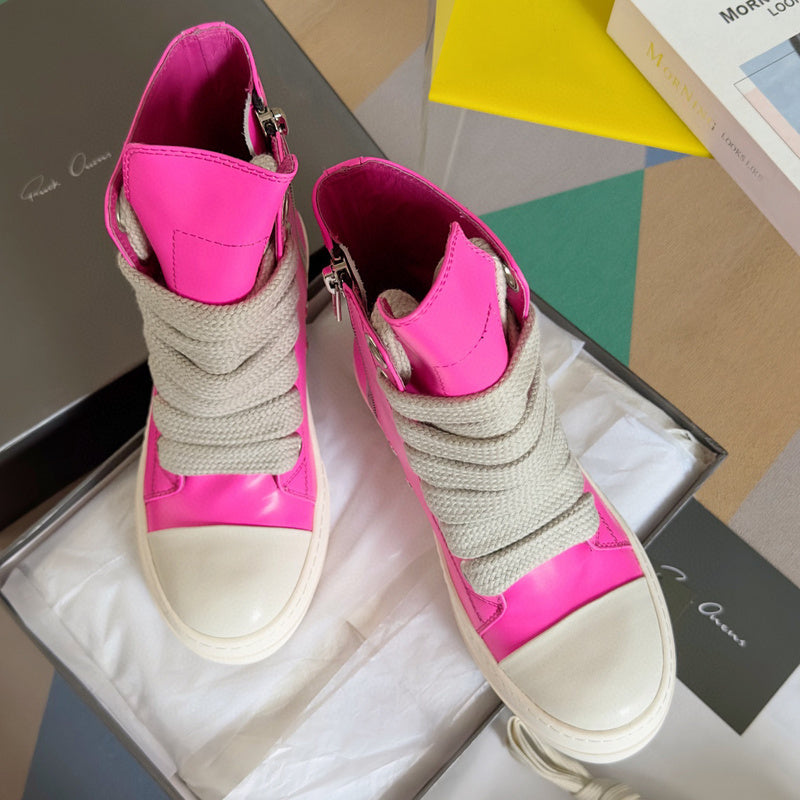 Rick Owens Pink High-Top Sneakers - Phantom Kicks