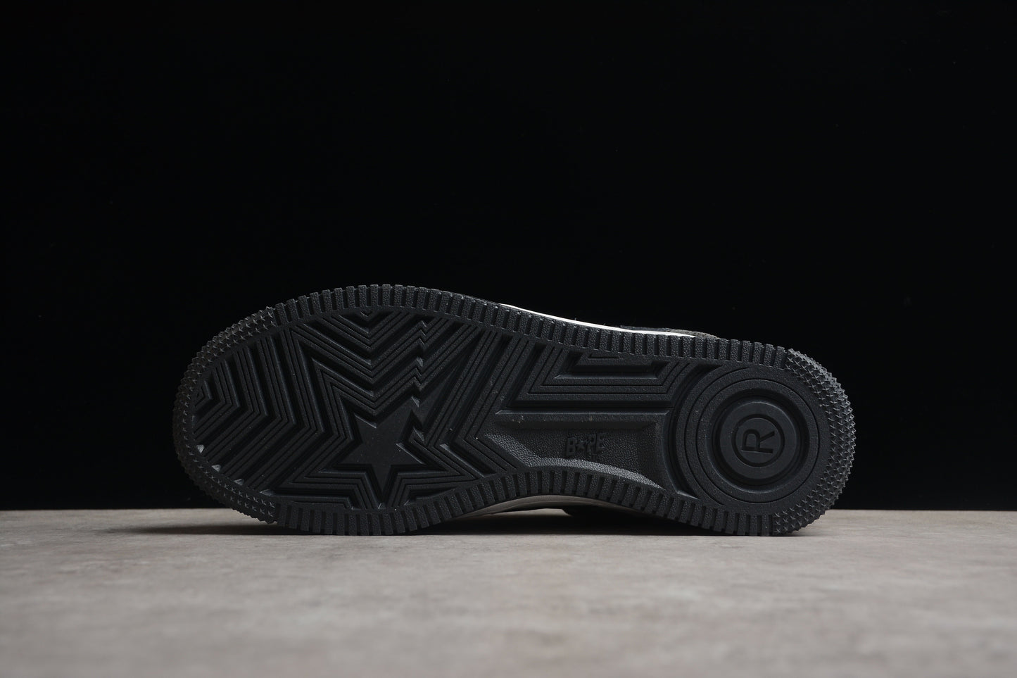 BAPE STA Low-Top Sneakers with Black Snakeskin Pattern - Phantom Kicks