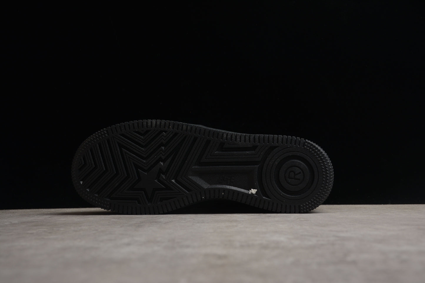 BAPE STA Low-Top Black Croc-Embossed Sneakers - Phantom Kicks