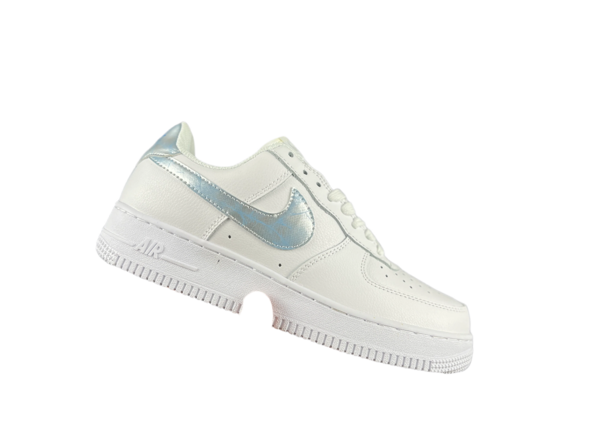 NIKE AIR FORCE 1 Low "White/Blue Iridescent Mist" - Phantom Kicks