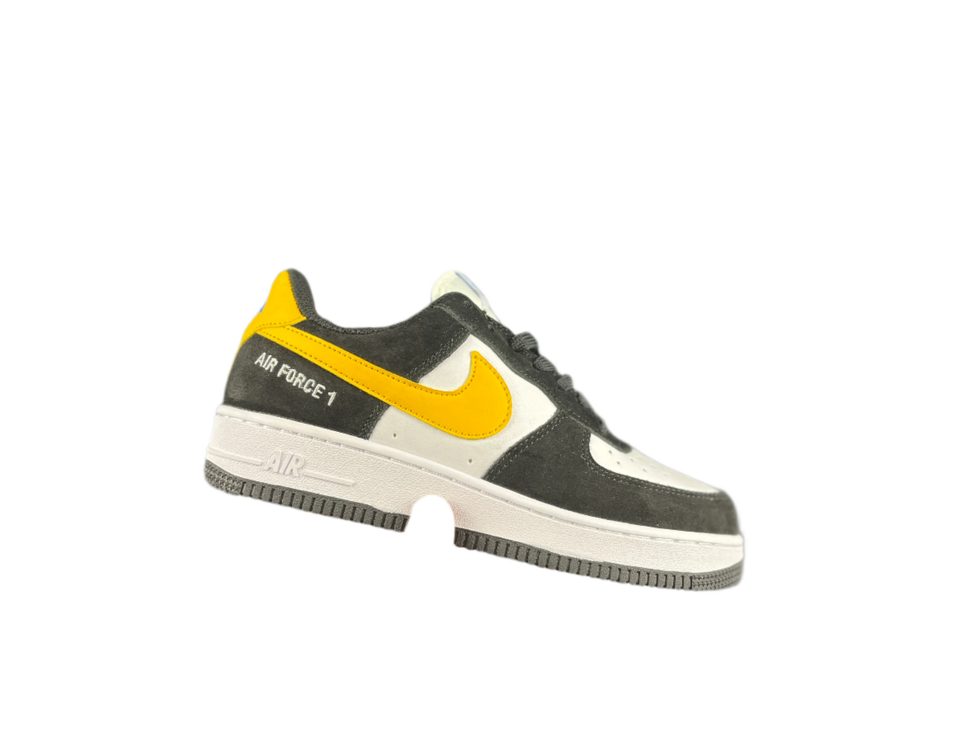NIKE AIR FORCE 1 Low "Black/White/Yellow Swoosh" - Phantom Kicks
