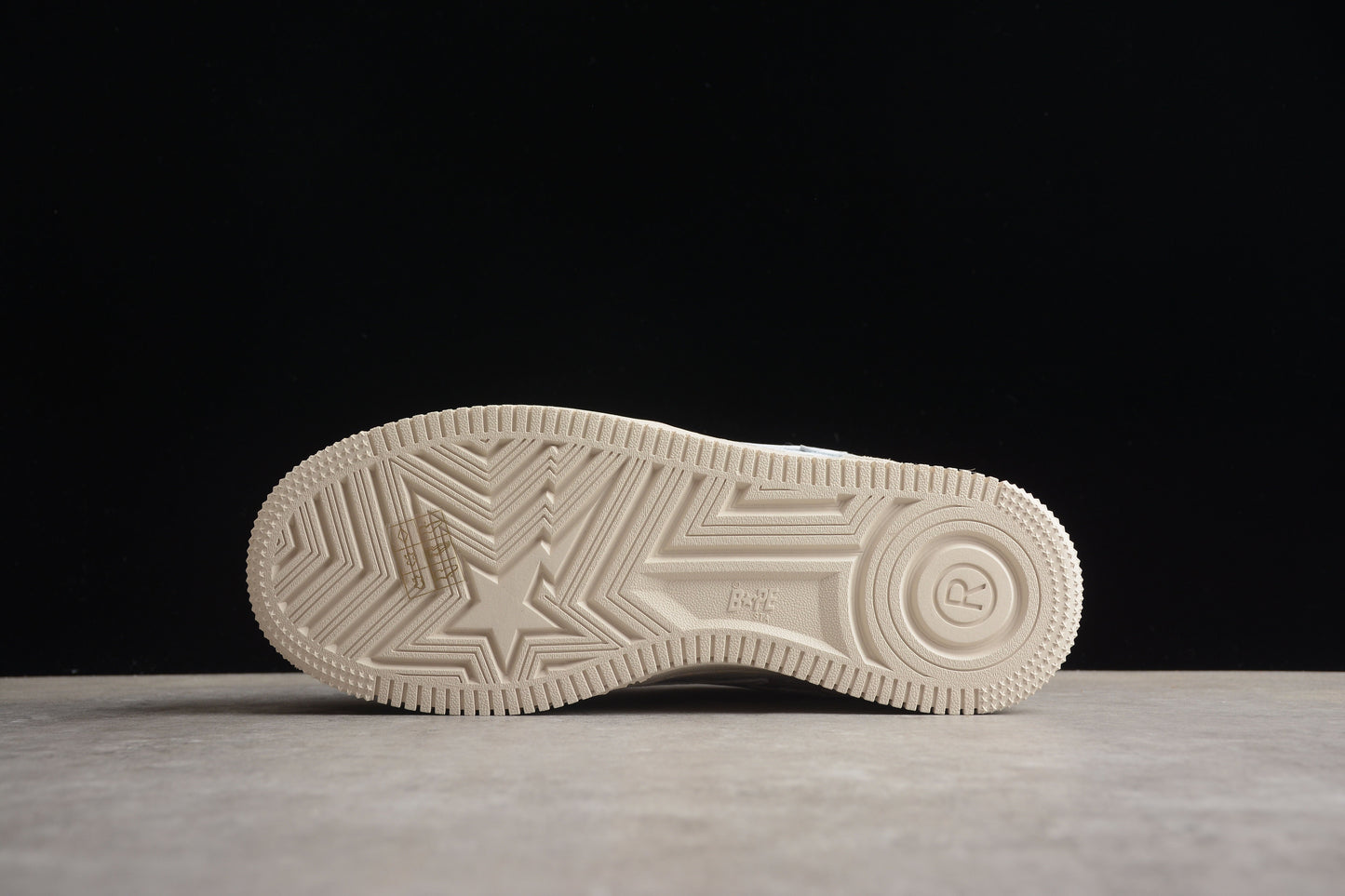 BAPE STA Low-Top Sneakers in White and Cream - Phantom Kicks