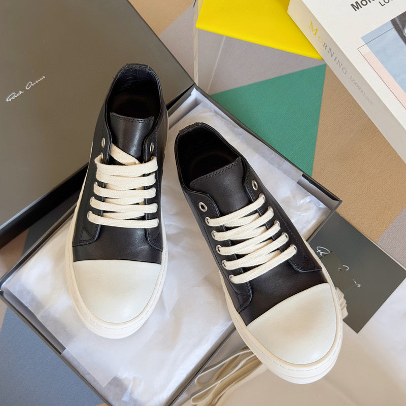 Rick Owens Black Low-Top Sneakers - Phantom Kicks