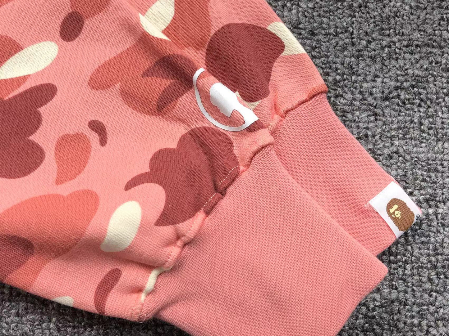 BAPE x BARBIE DOT CAMO SHARK FULL ZIP HOODIE PINK - Phantom Kicks