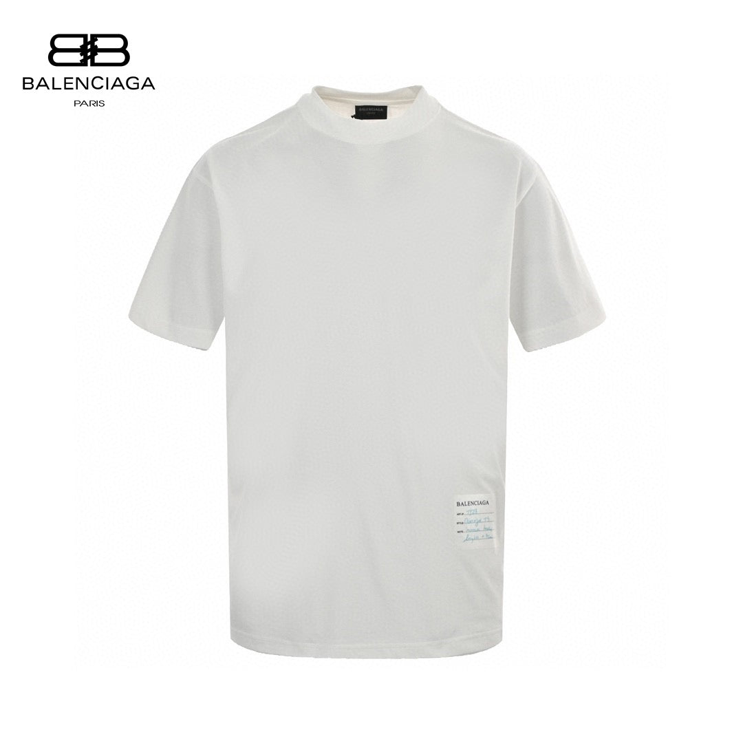 Balenciaga White T-Shirt with Label Detail - Phantom Kicks