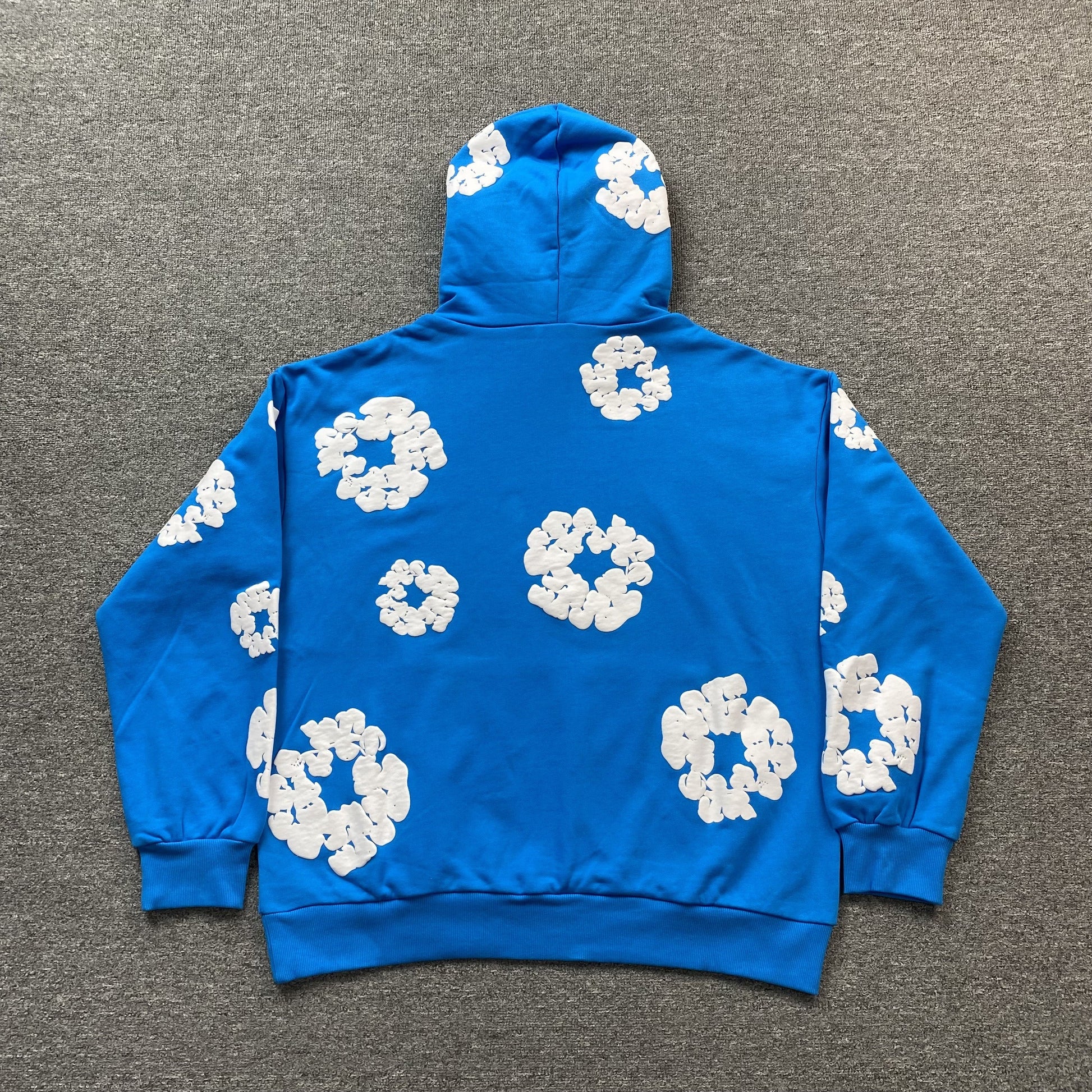 DENIM TEARS COTTON WREATH HOODIE AZURE BLUE - Phantom Kicks