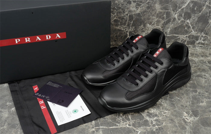 PRADA AMERICA'S CUP LEATHER BLACK - Phantom Kicks