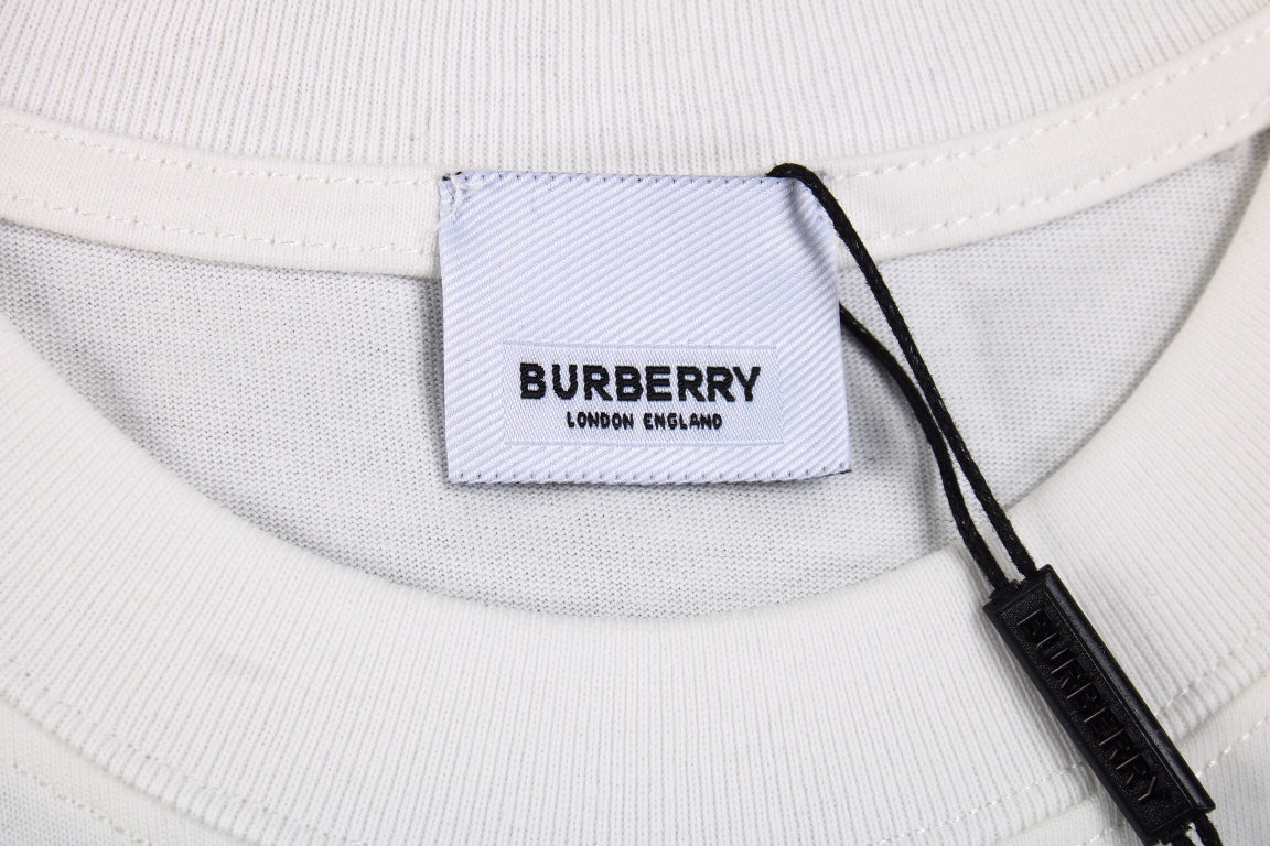Burberry Knight Print T-Shirt - White and Orange - Phantom Kicks