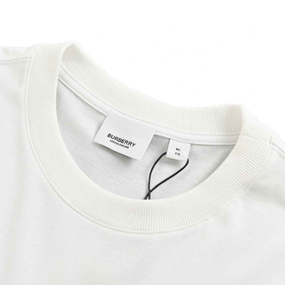 Burberry White T-Shirt with Graphic Text - Phantom Kicks