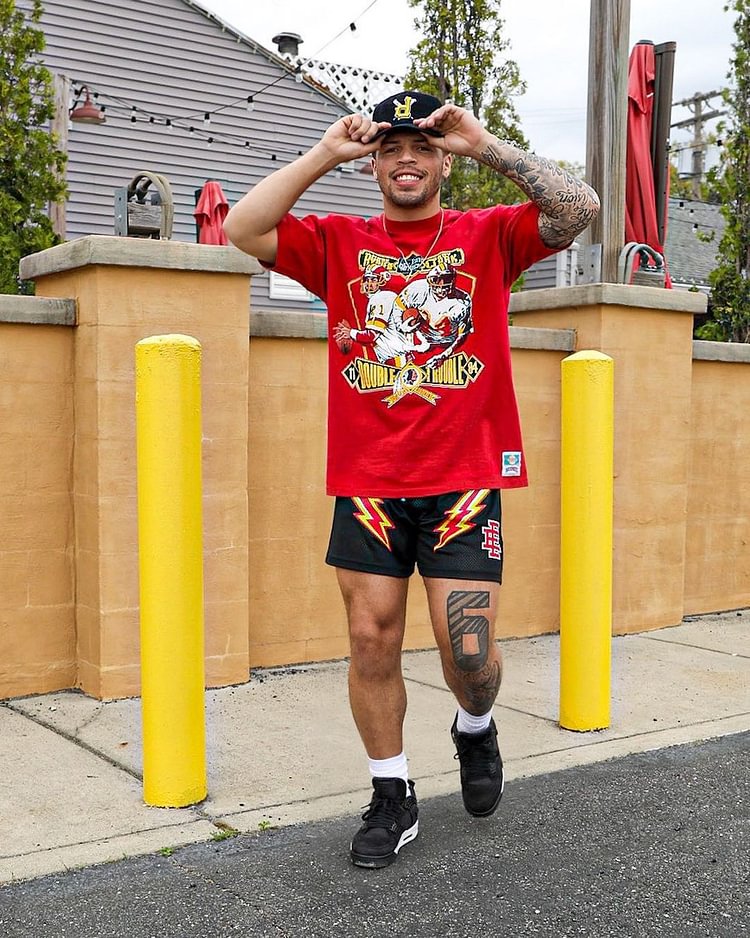 EE Shorts Black Red Lightning - Phantom Kicks